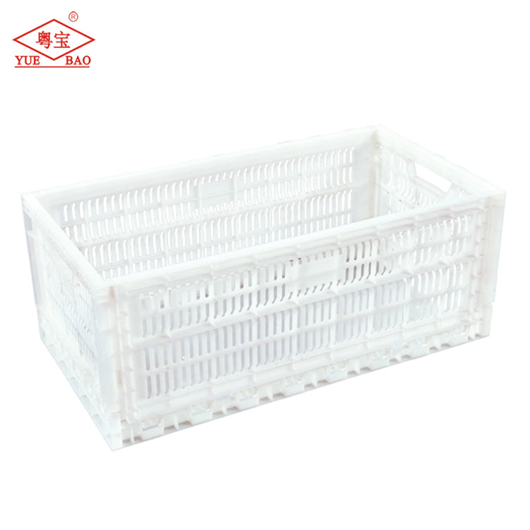 Foldable plastic crate for hatching eggs or commercial eggs CA12
