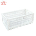 Foldable plastic crate for hatching eggs or commercial eggs CA12